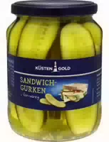 Küstengold Sandwichgurken Fein Würzig