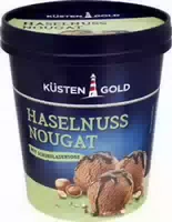 Küstengold Haselnuss Nougat Eis