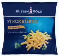 Küstengold Steckrüben in Streifen