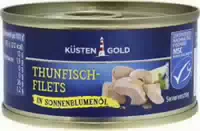 Küstengold Thunfisch Msc Filets in Sonnenblumenöl