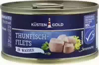 Küstengold Thunfisch Msc Filets in Wasser