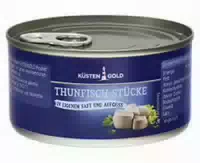 Küstengold Thunfisch Stücke in Eigenem Saft und Aufguss
