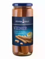Küstengold Linseneintopf mit Wiener Würstchen