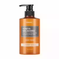 Kundal Honey & Macadamia Pure Body Wash 500ml Amber Vanilla
