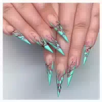 Kunstnägel Stiletto Lang Nude Babyboomer Gradient As5 1 st