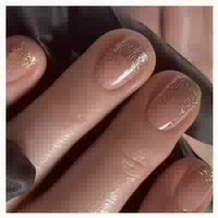 Kunstnägel Press On Kurz Square Nude Glossy Jelly At4 1 st