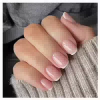 Kunstnägel Press On Kurz Almond Burgundisch Nagelkleber L17 1 st