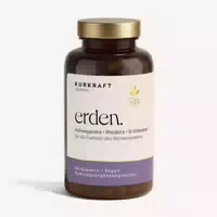 Kurkraft Ashwagandha Rhodiola Komplex Rosenwurz mit Magnesium, B1 B6 – Erden – Vegan
