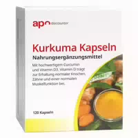 Kurkuma Kapseln mit Vitamin D3 von Apodiscounter