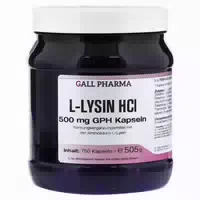 L Lysin 500 mg Gph Kapseln 750 st