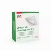 L&r Vliwasorb Sensitive Border 12,5 cm X 12,5 cm