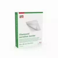Vliwasorb Sensitive Border 20x25cm Superabs Wundv 10 st