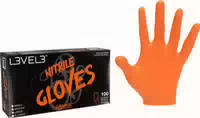 L3vel3 Nitrilhandschuhe Klein Orange