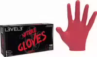 L3vel3 Nitrilhandschuhe Klein Rötlich