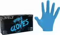 L3vel3 Nitrilhandschuhe Medium Blau