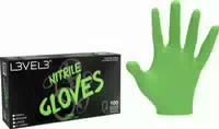 L3vel3 Nitrilhandschuhe Medium Limettengrün