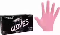 L3vel3 Nitrilhandschuhe Medium Perlrosa