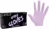 L3vel3 Nitrilhandschuhe Medium Perlenlavendel