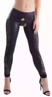 Leggings Ouvert Mit Spitzeneinsätzen