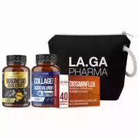 La Ga Leichte Beine Sparset – Magnesium Diosminflux Kollagen Strand Clutch