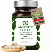 Lactoferrin 200mg 80mg Vitamin C | Hochdosiertes Natürliches Lactoferrin >97% Reinheit