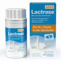 Lactrase 6 000 Fcc Laktase Tabletten im Klickspender 60 st