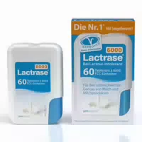 Lactrase 6,000 Laktase Mini Tabletten bei Laktoseintoleranz, Klickspender