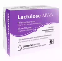 Lactulose Aiwa Pflaumenaroma 10 g 15 ml Lösung zum Einnehmen