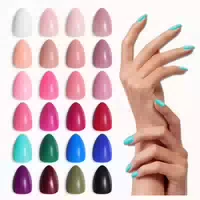 Ladying 576pcs Glossy Mandel Soft Gel Nägel zum Aufkleben Na 1 st