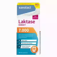 Sanotact Laktase Direkt 7 000 90 st Tabletten