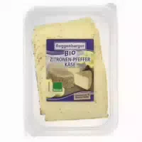 Zitronen Pfeffer Käse Aus Bayern, Geschnitten, Laktosefrei