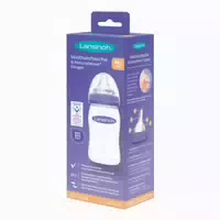 Lansinoh Glas Weithalsflasche 240 ml mit Sauger m 1 Stück