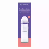 Lansinoh Glas Weithalsflasche 240 Ml Mit Sauger M