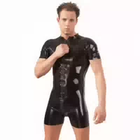Late X Late X Latex Kurzoverall Schwarz 2xl