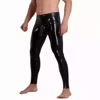 Late X Late X Latexhose mit Penis Sleeve Herren Schwarz S