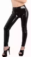 Leggins aus Latex, mit 3 Wege Reißverschluss