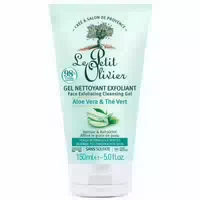 Le Petit Olivier Peeling Reinigungsgel Aloe Vera & Grüner Tee 1