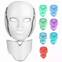 Paloma Beauties Led Gesichtsmaske, Lichttherapie, 7 Farben