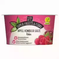 Kokosdessert mit Apfel, Himbeere & Goji