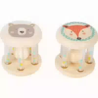 Babyrasseln Tiere Pastell