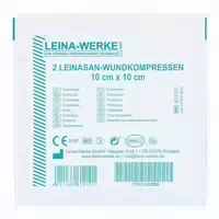 Leina Wundkompressen 10x10 cm Steril 2 st