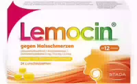 Lemocin gegen Halsschmerzen mit Honig Zitronengeschmack 24 Lutschtabletten