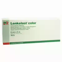 Lenkelast Color Mittelzugbinde, 6 cm X 5 M, Grün 10 st