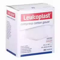 Leukoplast Compress Cotton Gauze Ste 10x10 12f 20x5 st 25x2 st