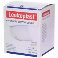 Leukoplast Compress Cotton Gauze 7,5 X 7,5 cm Ste 8f 25 X 2 Stück