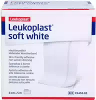Leukoplast Soft White Pflaster 6 cm X 5 m Rolle