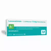 Levocetirizin 1a Pharma 5 Mg 20 St Filmtabletten
