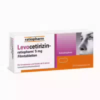 Levocetirizin Ratiopharm 5 Mg 100 St