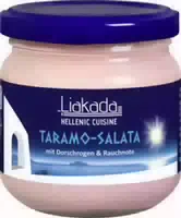 Liakada Taramo Salata mit Dorschrogen