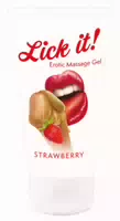 Gel “erotic Massage Gel Strawberry“ Mit Erdbeer Aroma
